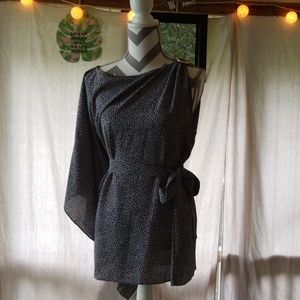 Fantastic Michael Kors one shoulder top sz L